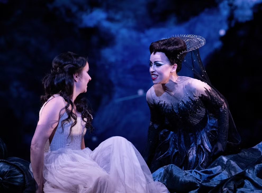 Aigul Khismatullina (Queen of the Night) and Anna Prohaska (Pamina) in The Magic Flute (c) Camilla Greenwell